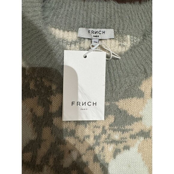 FRNCH Paris Fuzzy Crewneck Sweater NWT - Picture 5 of 7